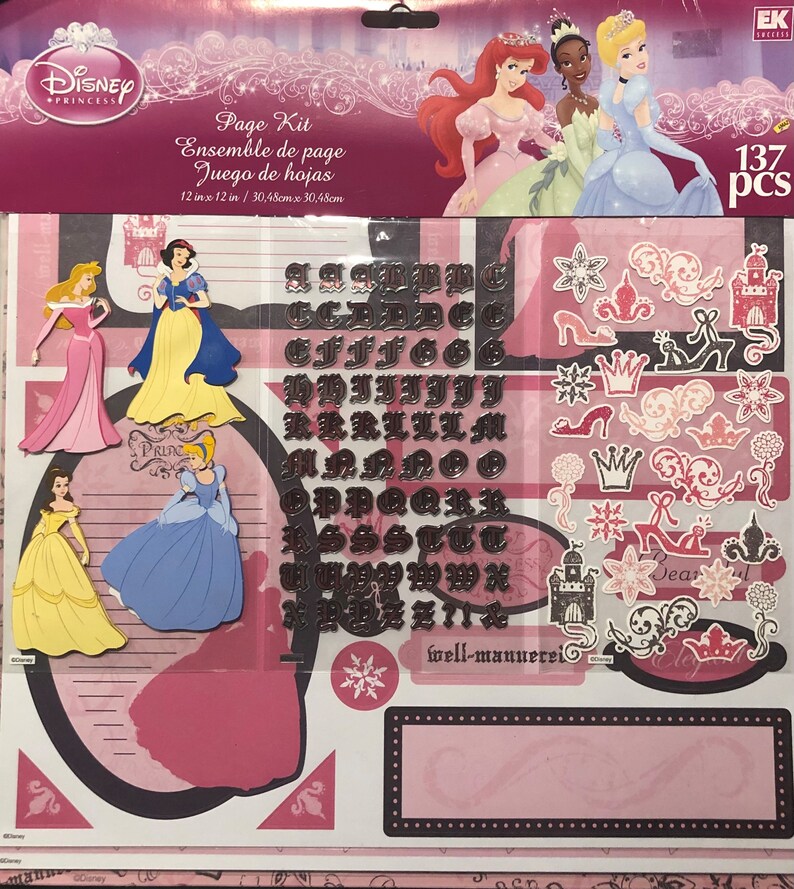 Disney Princess Twist Page Kit Eksuccess Page Kits Disney Scrapbooks