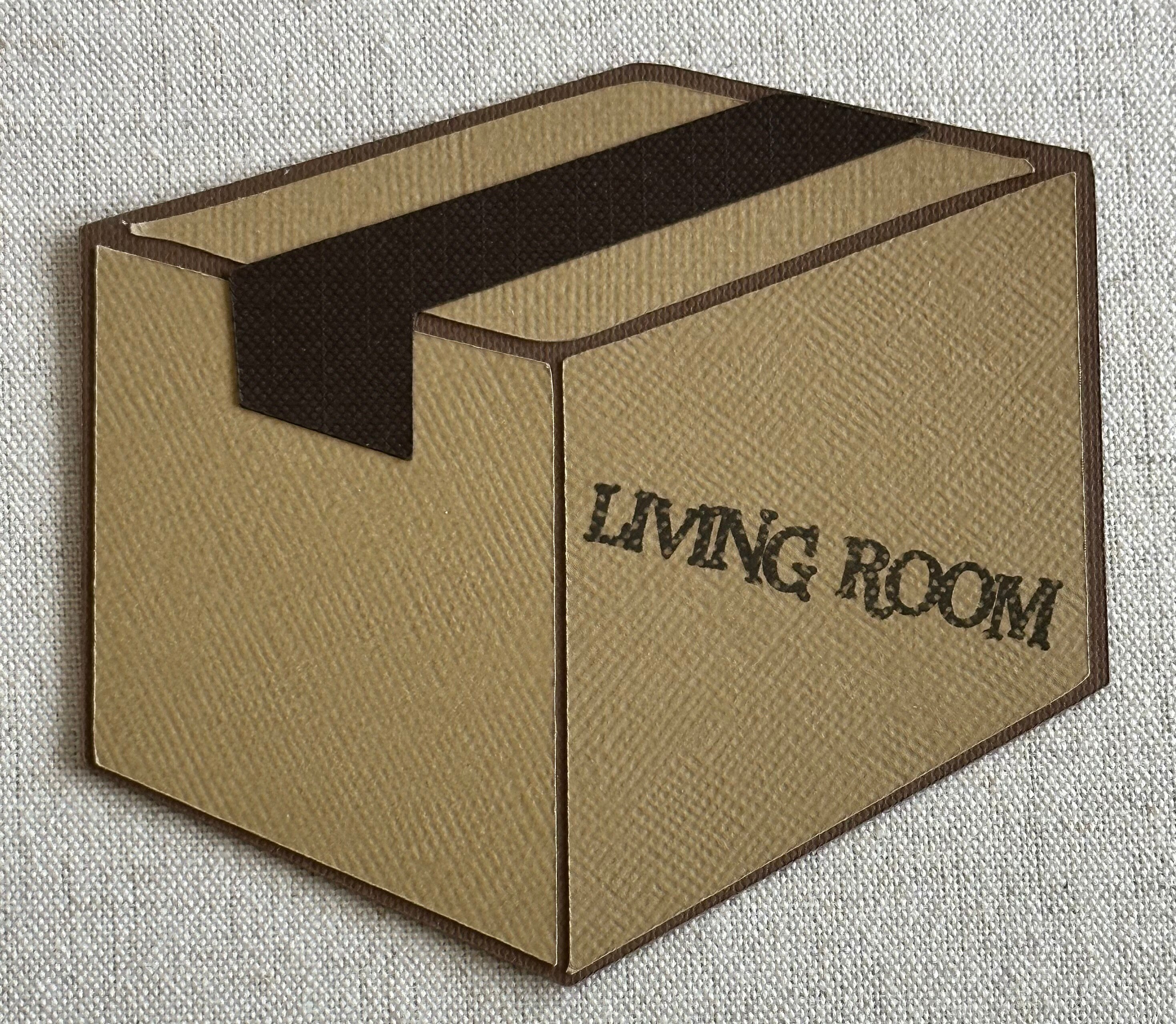 Moving Boxes Die Cut Scrapbooking Moving Day Scrapbooking Die Cuts Labeled Moving Boxes Paper