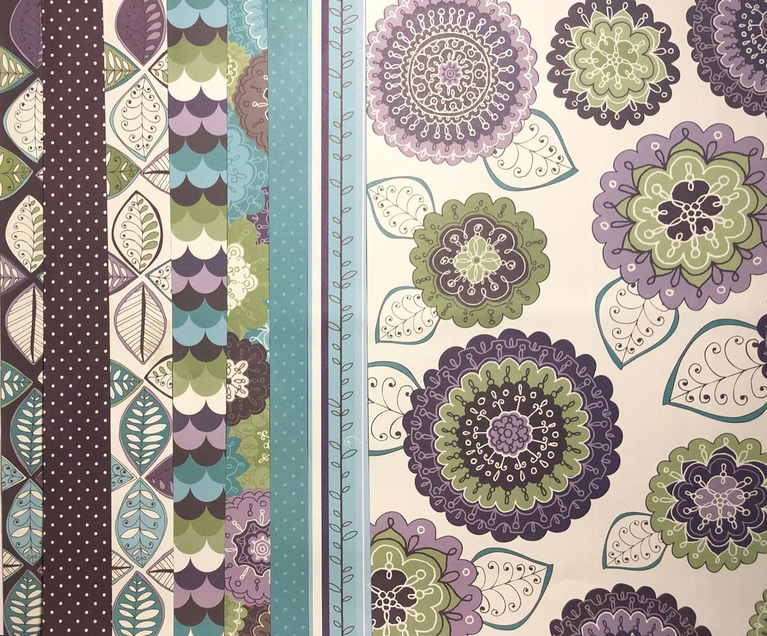 Patterned Paper Pack Paisley 8 Sheets by Colorbok Etsy