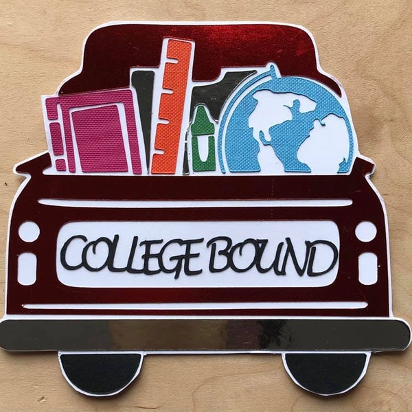 College Bound - Die Cut - Scrapbooking - Premade Titles - Paper Piecing - Other Colors Available