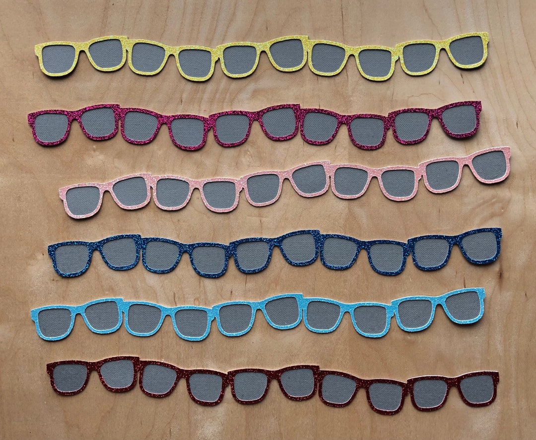 Sunglasses Border Die Cut Scrapbooking Premade Titles Paper Piecing ...