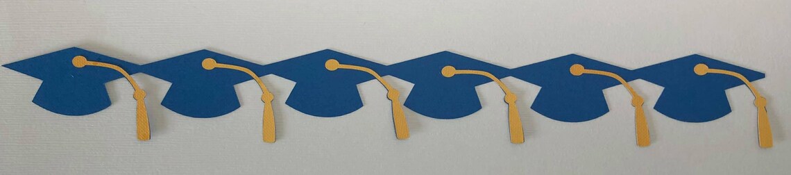 Graduation Cap Border Die Cut Scrapbooking Premade - Etsy