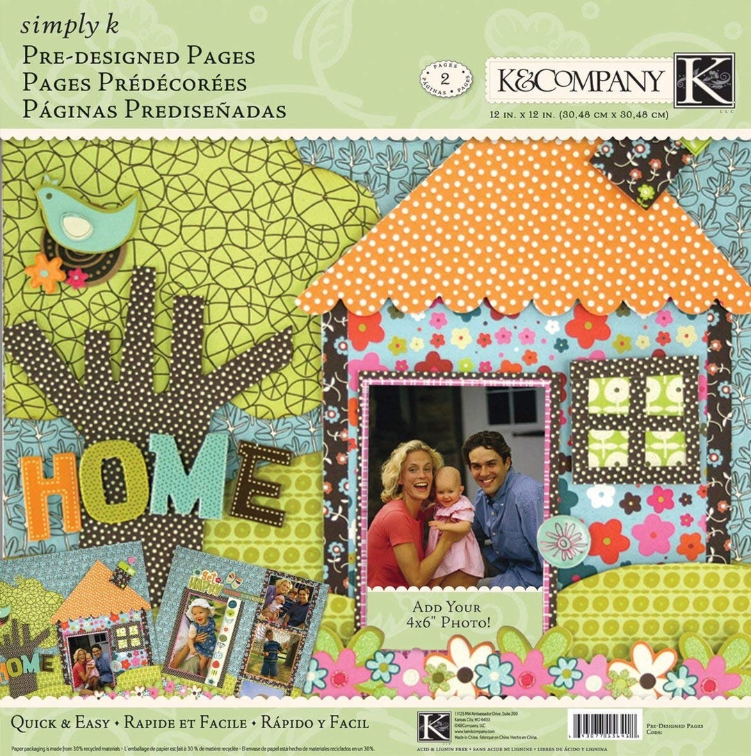 Home Scrapbook Kit Simply K K & Company Scrapbooking Card Making New Home Layouts Paper Crafting