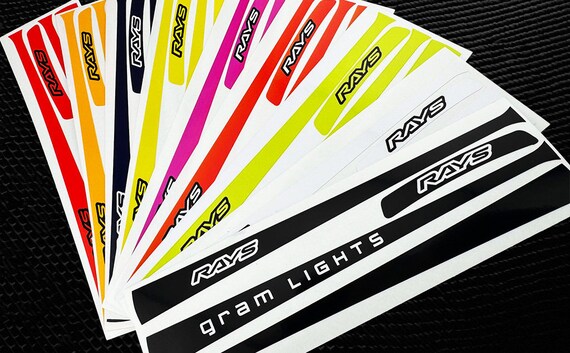 Rays Gram Lights 57Xtreme ホイールスポークステッカー 18インチ (16