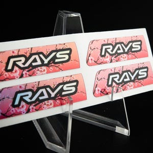 Rays Gram Lights 57DR / 57CR, 57DR-X Center Cap Stickers (4 PCS) image 3