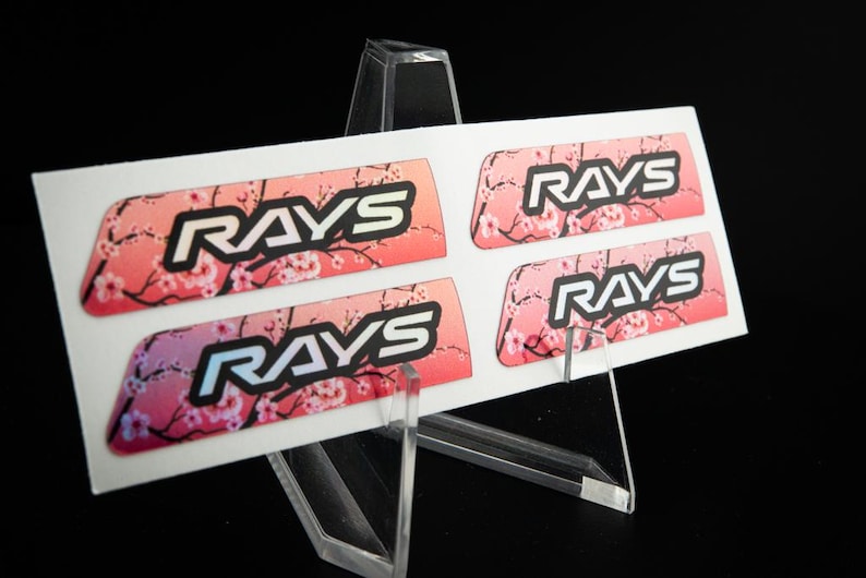 Rays Gram Lights 57DR / 57CR, 57DR-X Center Cap Stickers (4 PCS) image 3