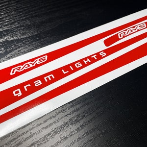 Rays Gram Lights 57Xtreme Decals 18&quot; (16 PCS)