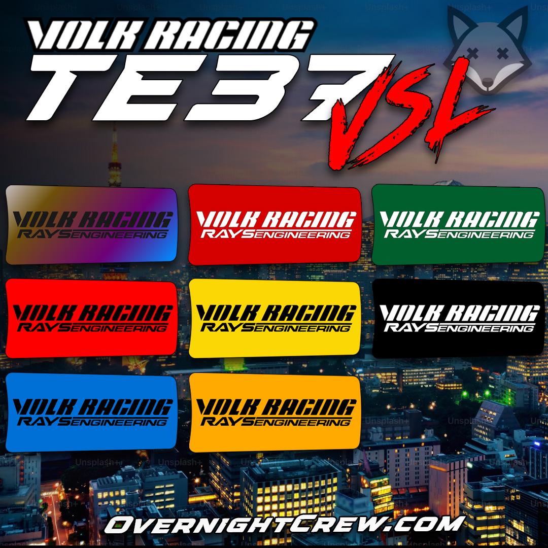 Volk Racing TE37VSL 18" Wheel Spoke Stickers (4 PCS)