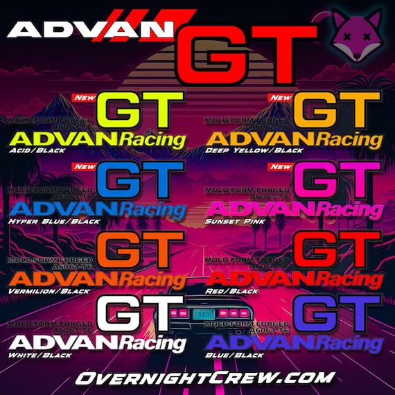 アドバン GT スポークステッカー（4枚） - Etsy 日本