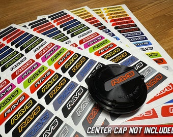 Rays Gram Lights 57DR / 57CR, 57DR-X Center Cap Stickers (4 PCS)