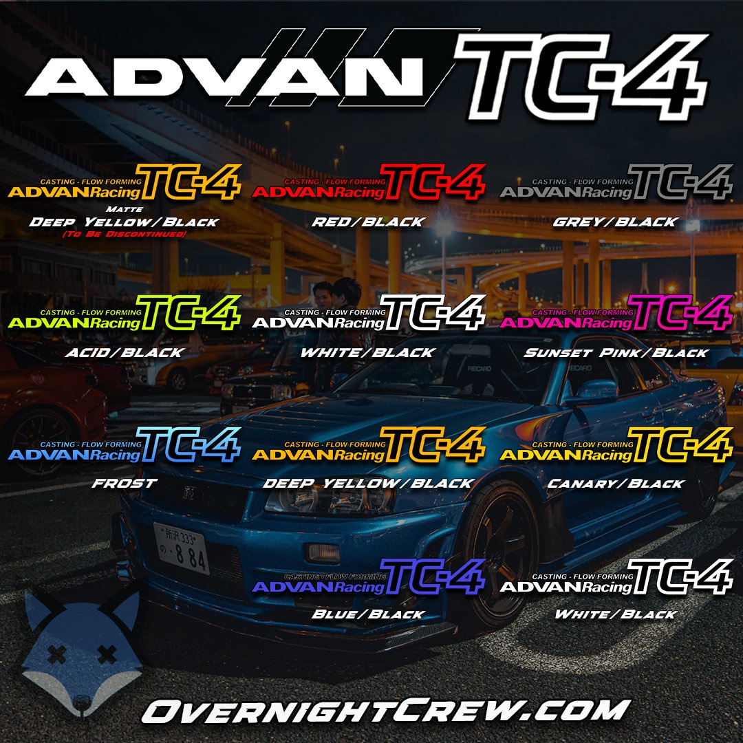 Advan TC-4 Spoke Stickers (4 PCS) - Etsy