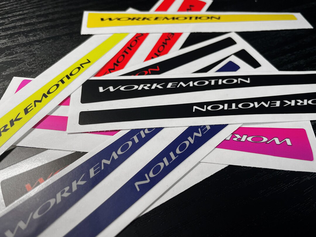 Work Emotion ZR10/D9R Wheel Stickers 17-19 4 PCS - Etsy