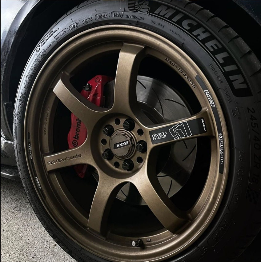 Rays Gram Lights 57DR/57CR Rim Sticker Set 17 - 19