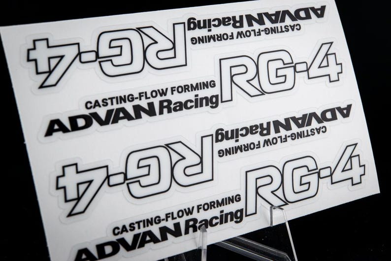 Advan RG-4 Spoke Stickers (4 PCS) - Etsy