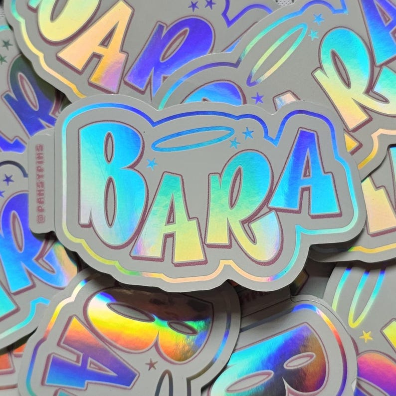 Barra Roo Sticker Holographic Bara Sticker - Etsy