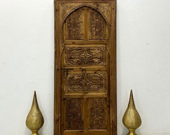 MOROCCO HANDMADE CARVED Door, Handmade Moorish Wooden Door, Chefchaouen Carved Door, Andalucia Door, Blue Door, Black Door, Green Door,