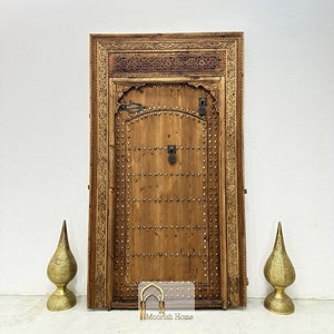 AMAZING MOROCCO Riad Door, Engraved Rustic Door, Carved Wooden Door, handmade Door, Moroccan Berber Door, Wall door, Moorish Doors, Spanish