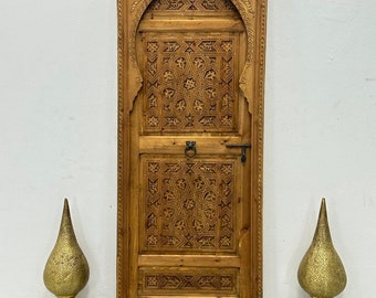 MOROCCO BROWNISH RUSTIC Door, Alhambra Door, Handmade Moorish Wooden Door, Chefchaouen door, Andalucia Door, Sliding Door, Spanish Door,