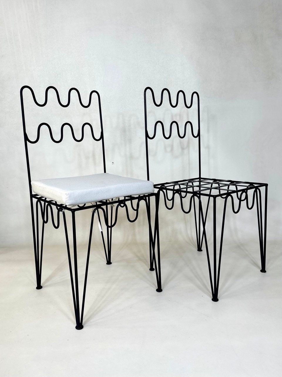 White wrought iron chairs sale