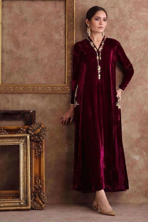 Velvet Dresses Velvet Suit Design For Ladies Wholesale Velvet Pakistani Dress Heavy Embroidery, Luxurious Look Velvet Dresses Velvet Suit Design For Ladies Wholesale Velvet Pakistani Dress Heavy Embroidery, Luxurious Look