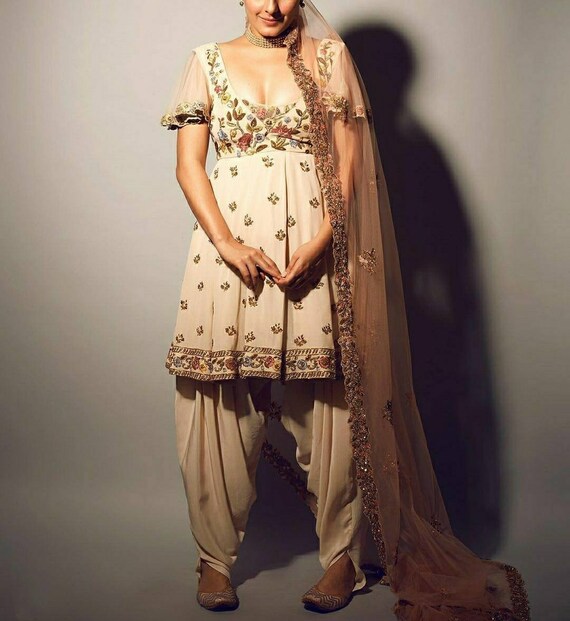 Indian Designer Wear Short Kurta With 