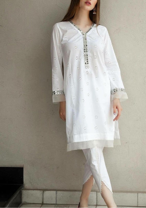 Beautiful asymmetrical kurti with superb work . Paired with tulip pant. |  Clothes for women, Designer dresses, Fashion