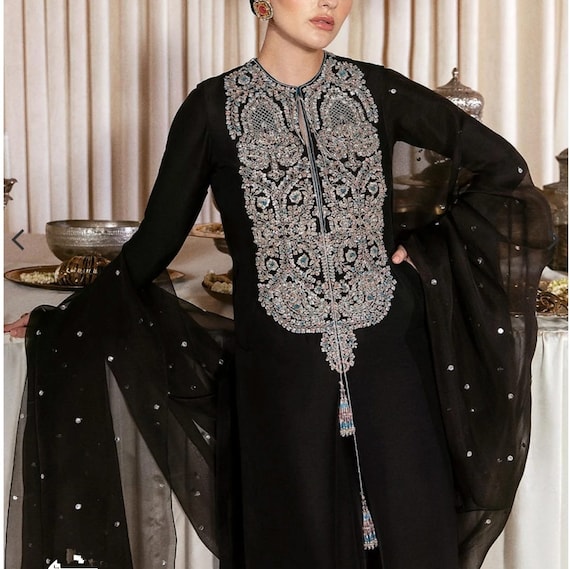 Black palazzo suit hotsell