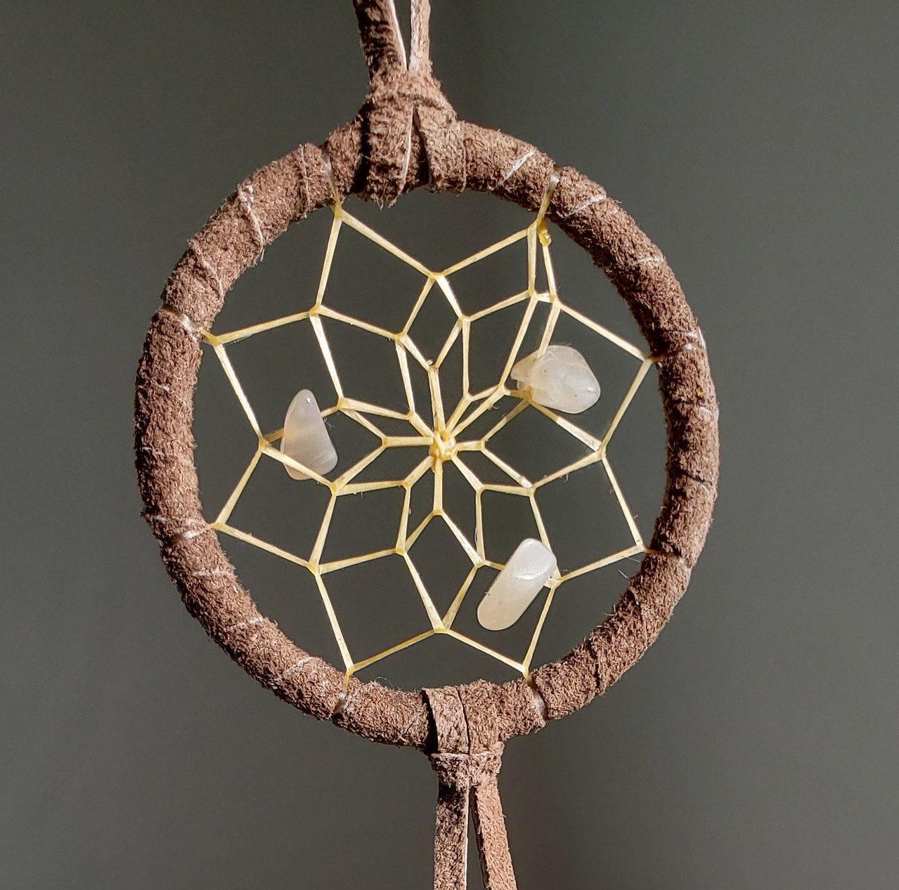 Moonstone Fluff Dream Catcher Etsy Canada