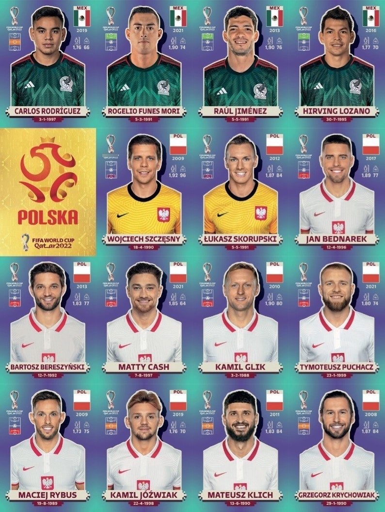 Cromos Mundial Qatar 2022 Stickers Pdf Para Imprimir Mas Etsy
