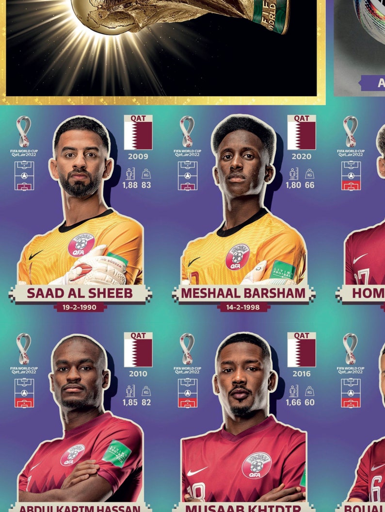 Cromos Mundial Qatar 2022 Stickers Pdf Para Imprimir Mas Etsy UK