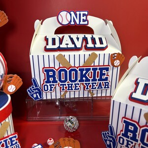 Rookie of the Year / Baseball Goodie Boxes / Party Favors - Etsy