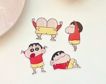 Crayon Shin-chan Sticker Pack 4 - Etsy Crayon Shin-chan Sticker Pack 4 - Etsy