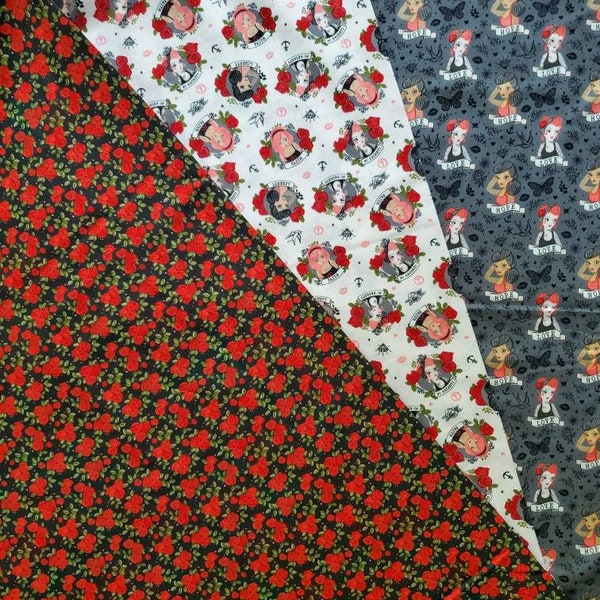 Tattoo Fabric - Etsy