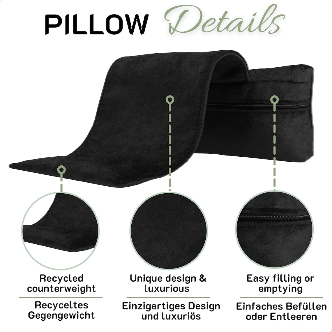 Neck Pillow Stand up Chair Neck Support Pillow Water Repellent Relax