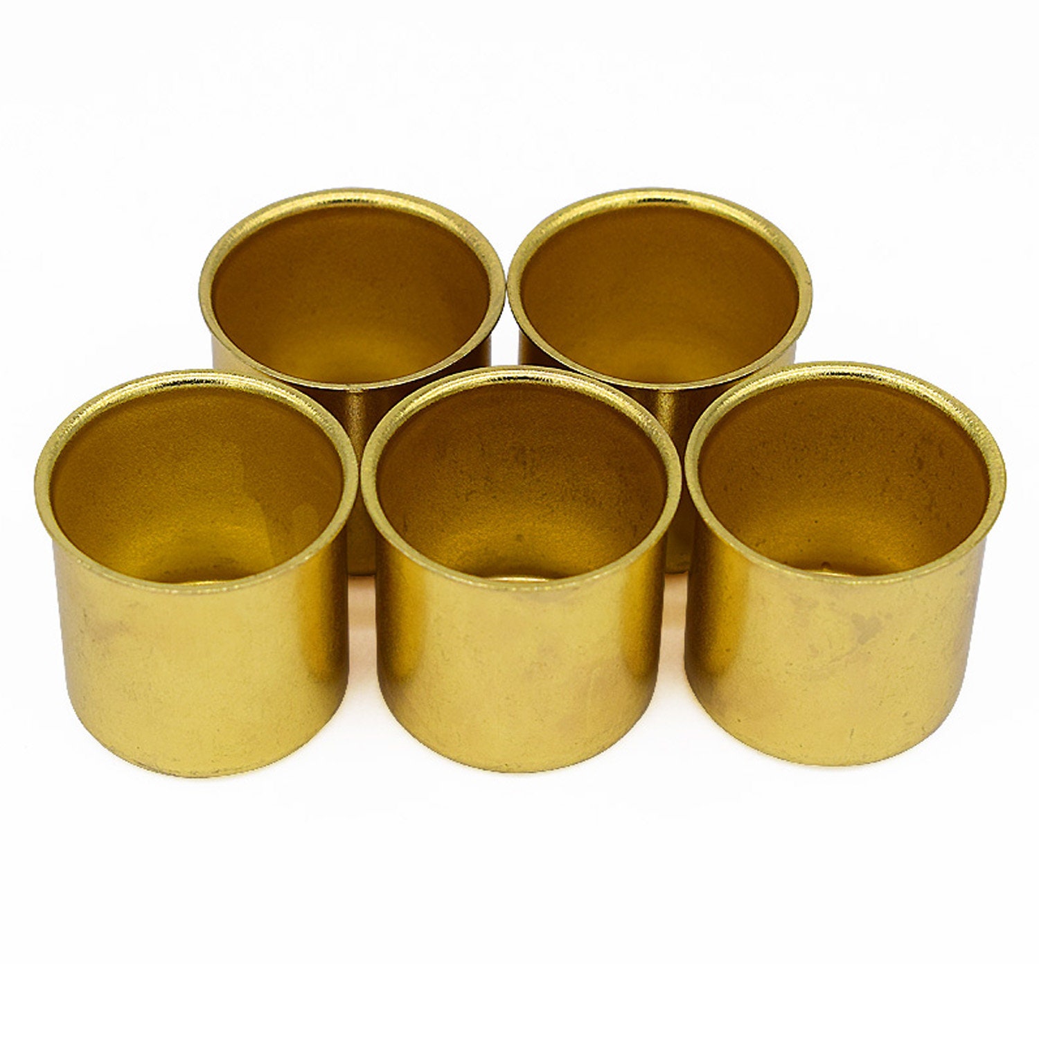 5pack Small Metal Candle Cups Inserts Woodworking Etsy