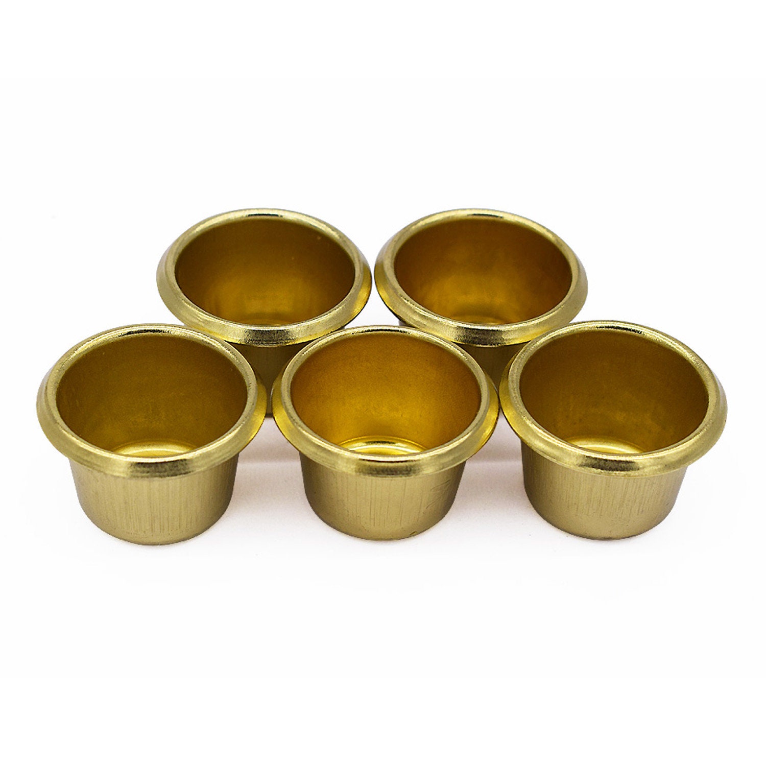 5pack Small Metal Candle Cups Inserts Woodworking Etsy