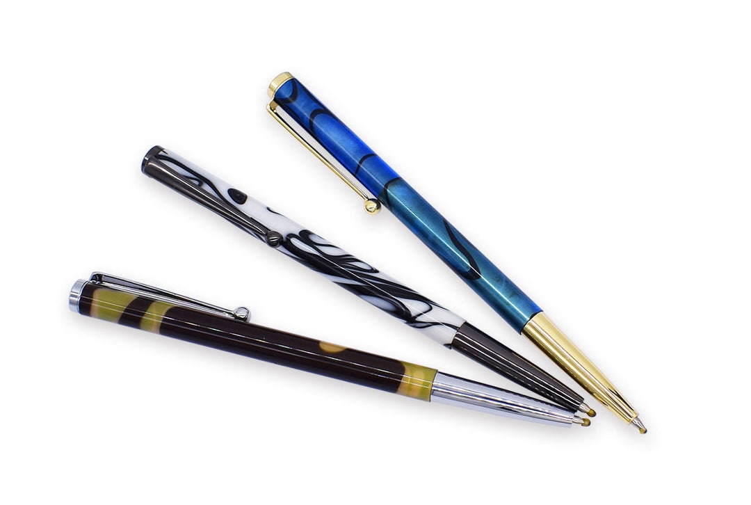 Colarr 30 Pcs Slimline Pen Kit Wood Turning Pen Kits Twist Pen Kit