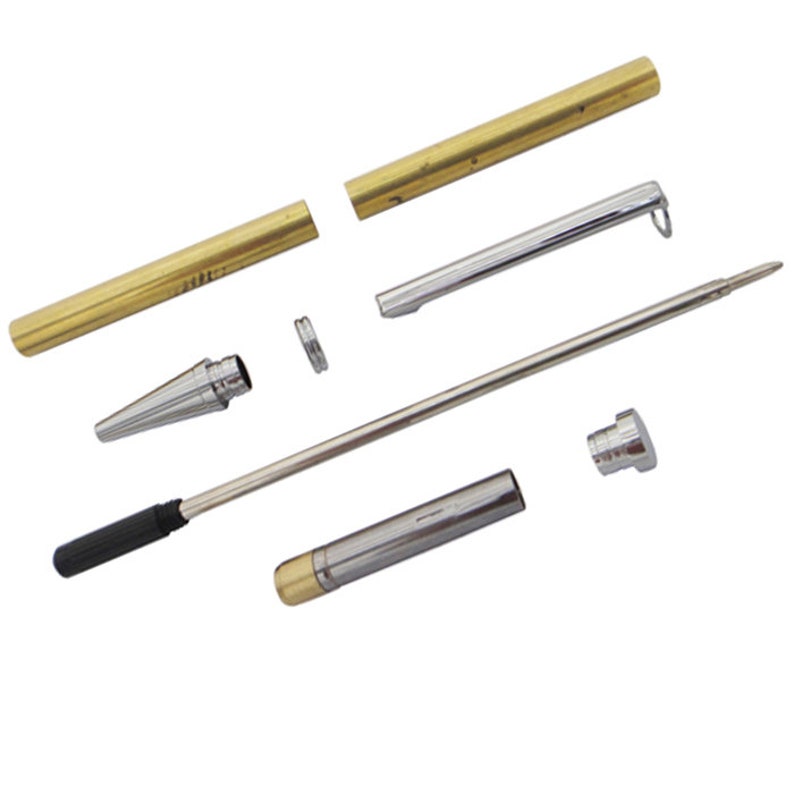 Kit di penne Slimline per la tornitura del legno Kit di penne sfuse da 7 mm per adulti 1 Chrome Pen Kits
