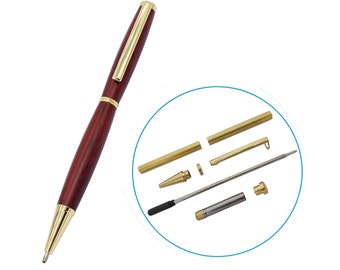 Slimline Pen Kits for Woodturning 7mm Bulk Pen Kits for Adults