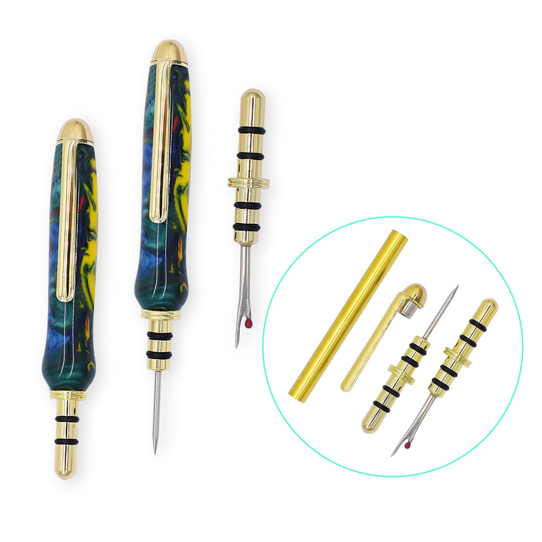 Seam Ripper Kits for Adult Woodturning, Needle Thread Blade Handturned