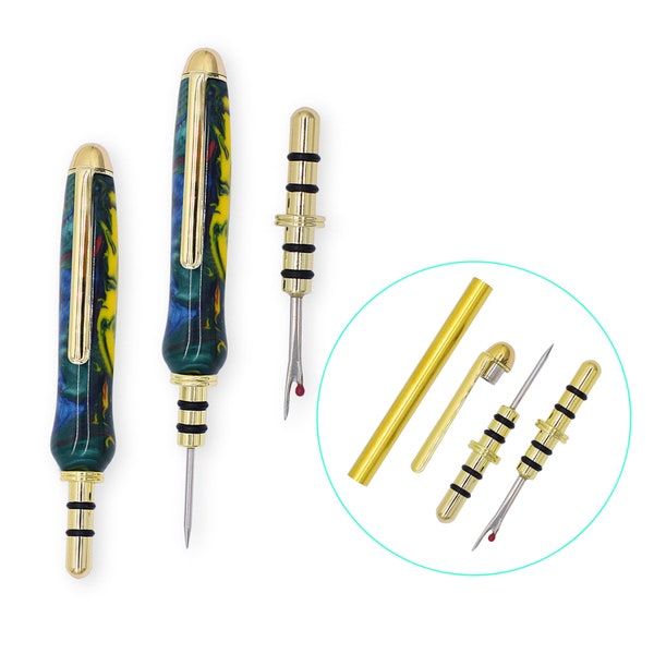 Seam Ripper Kits for Adult Woodturning, Needle Thread Blade Hand-Turned Seam Ripper Kits