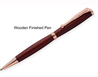 Popolare penna/matita in legno/acrilico con finitura fantasia