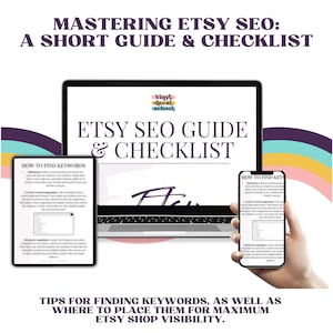 Etsy SEO Guide And Checklist // Etsy Shop Visibility Tips And Tricks // How To Help Your Etsy Listings Show Up In Search