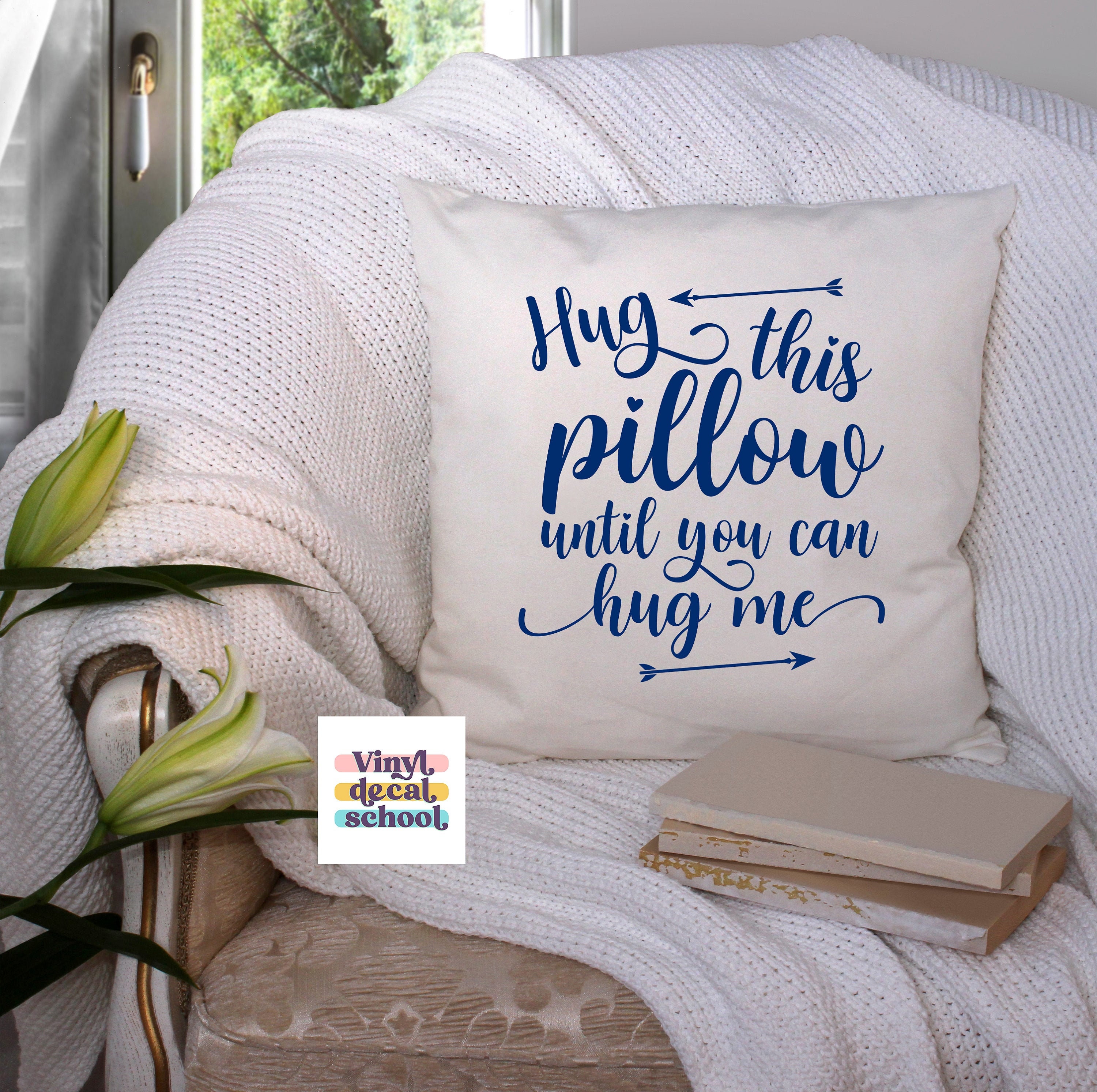 Download Digital Download SVG File Hug This Pillow // Hand lettered | Etsy