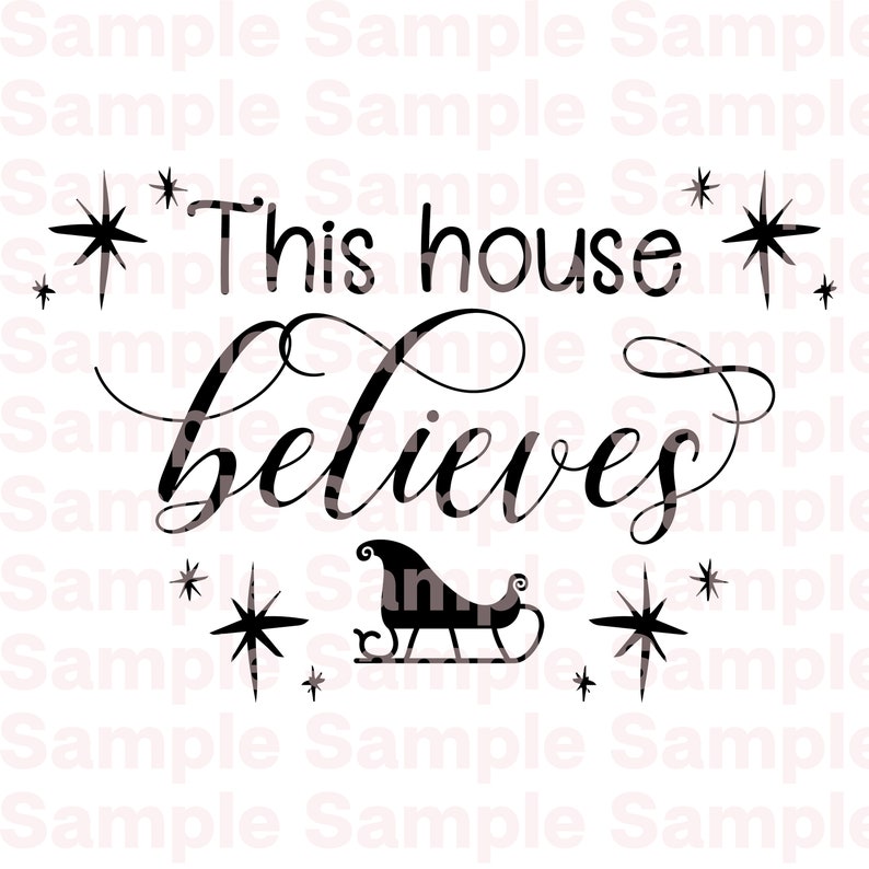 Digital Download SVG File This House Believes Design // | Etsy