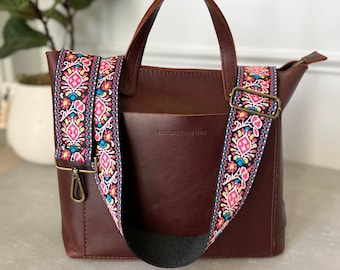 Pink Floral Purse Strap, 2