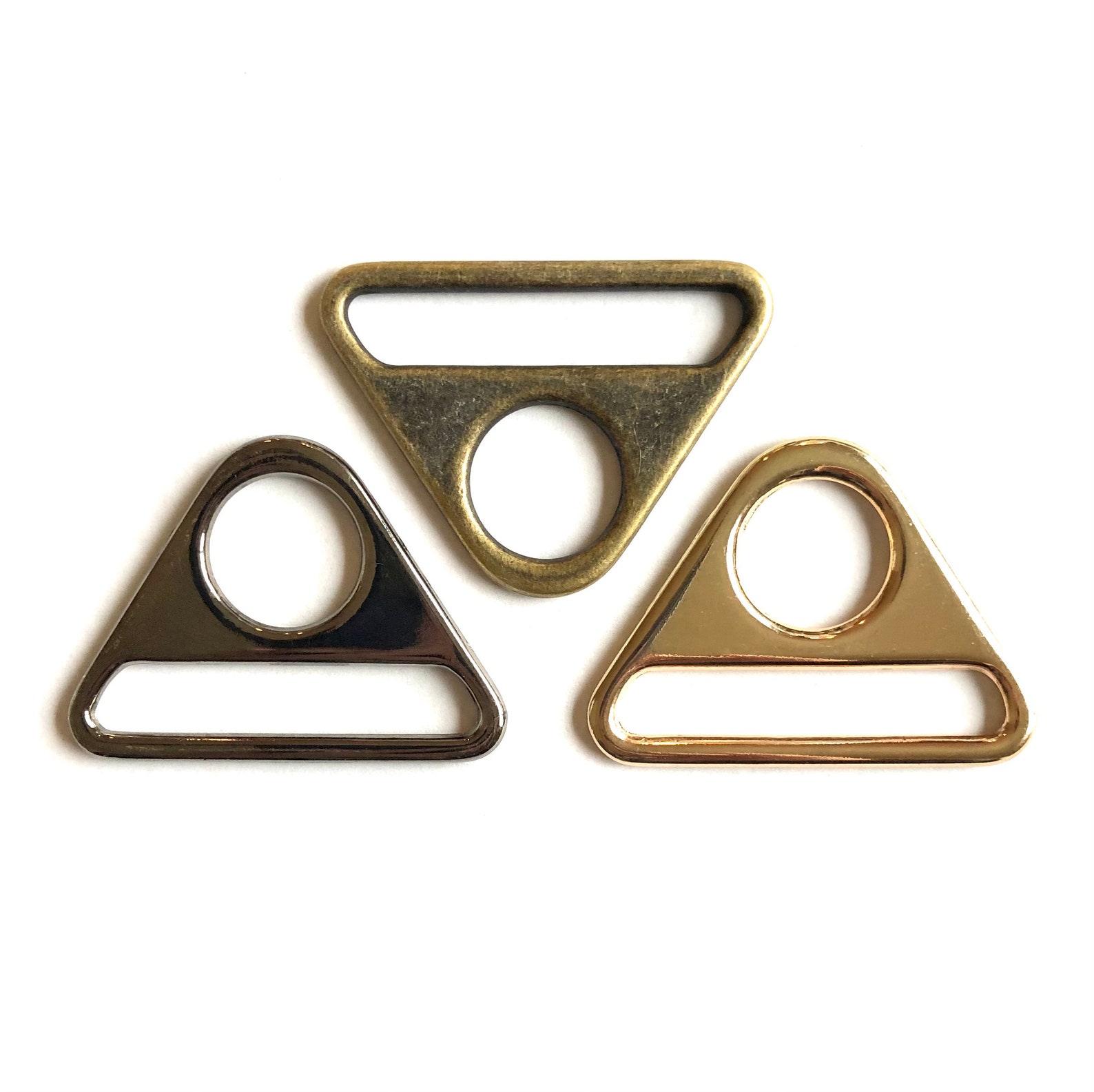 1.538mm Triangle Slide Buckles Antique Brass Gold Etsy