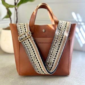 Black, Brown & Gold Sequin Embellished Purse Strap, Boho Bag Strap, 2&quot; Wide Adjustable Crossbody Strap, Gift for Her