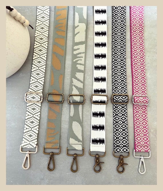 1 1 2 Wide Adjustable Crossbody Strap Guitar Strap Purse Canvas Purse Strap Detachable Bag Strap Handbag Strap Hippie Bag Strap Etsy