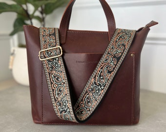 Tracolla per borsa in jacquard paisley retrò, tracolla regolabile larga 5 cm per borsa a tracolla, tracolla di ricambio, tracolla per chitarra per borse, tracolla per borsa